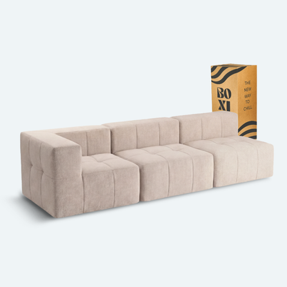 Sofá modular Bold 3 plazas con 1 reposabrazos