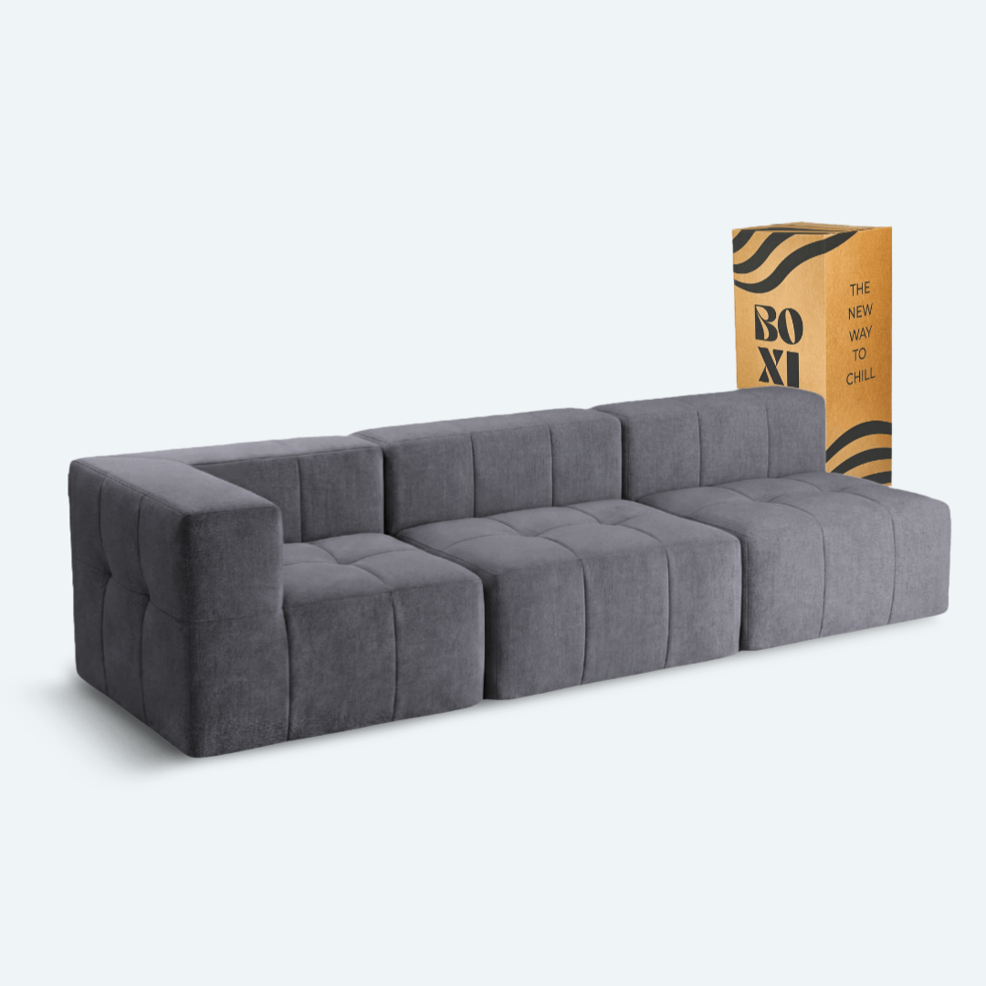 Sofá modular Bold 3 plazas con 1 reposabrazos