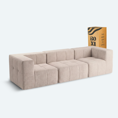 Sofá modular Bold 3 plazas con 2 reposabrazos