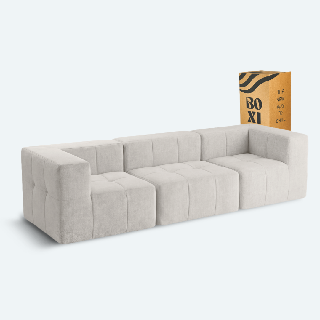 Sofá modular Bold 3 plazas con 2 reposabrazos