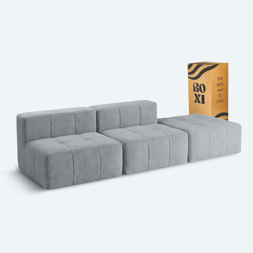 Sofá modular Bold 2 plazas con pouf