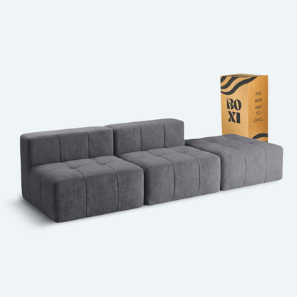 Sofá modular Bold 2 plazas con pouf