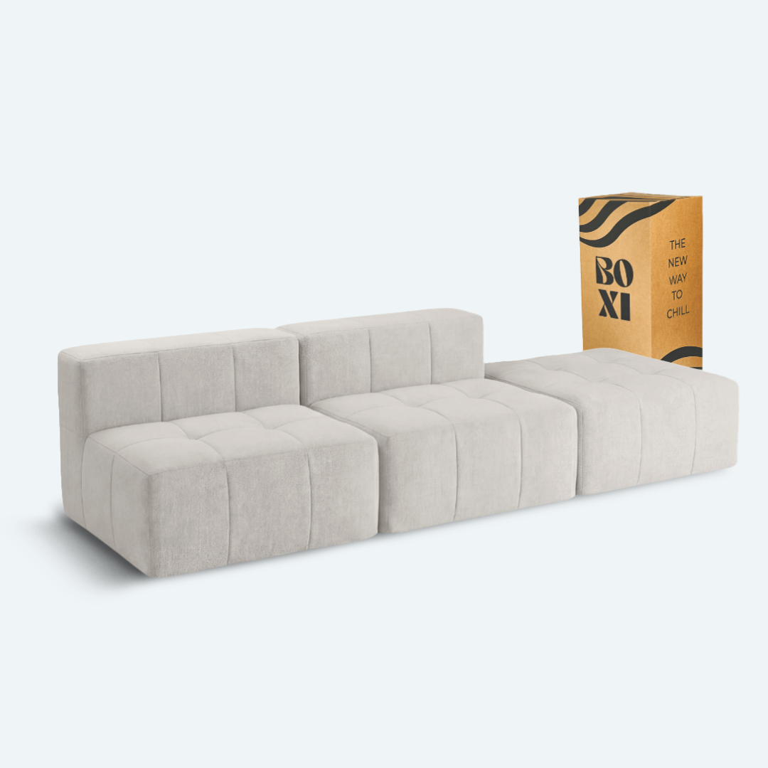 Sofá modular Bold 2 plazas con pouf