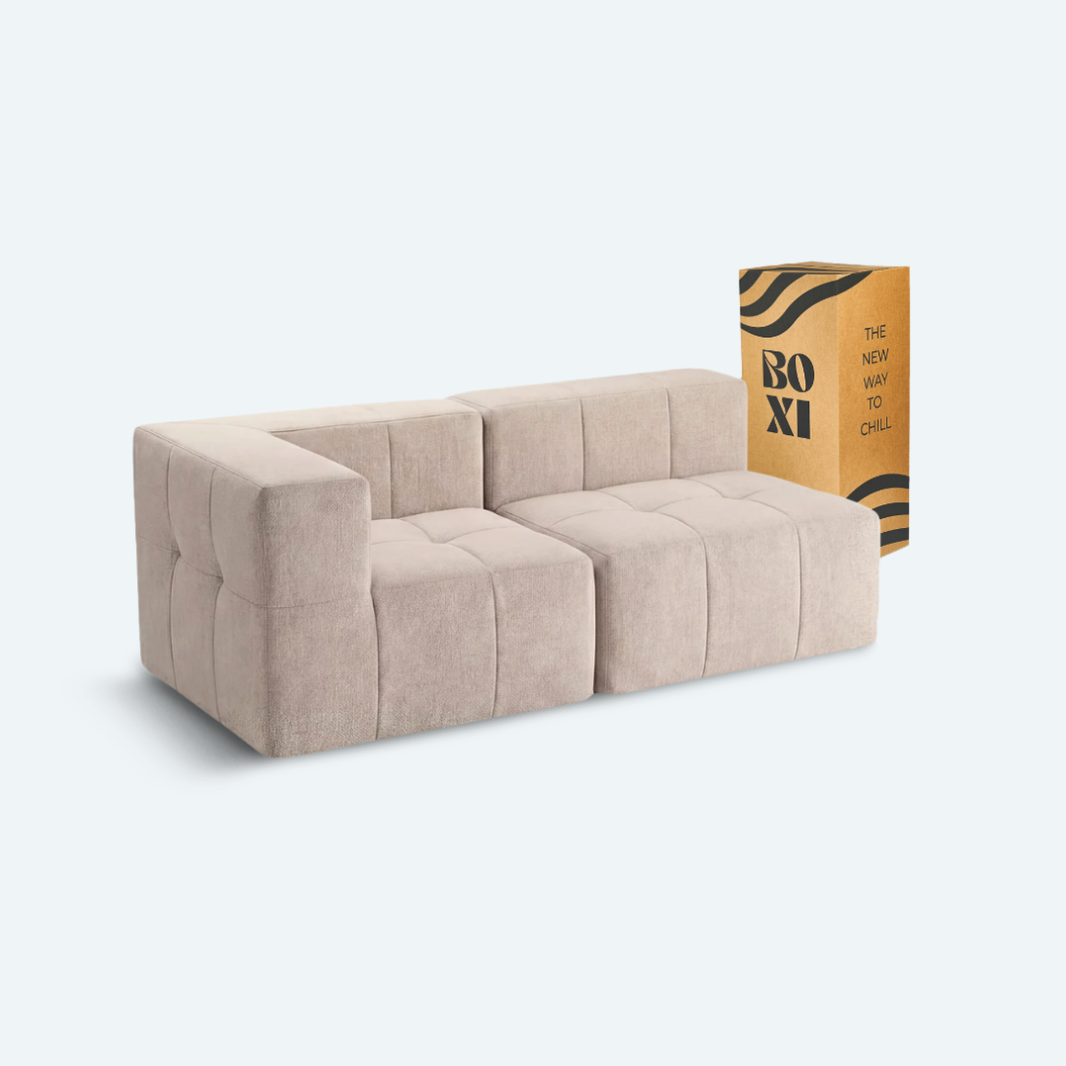 Sofá modular Bold 2 plazas con 1 reposabrazos