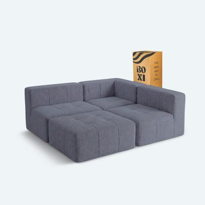 Sofá modular Bold 3 plazas con 1 poufs