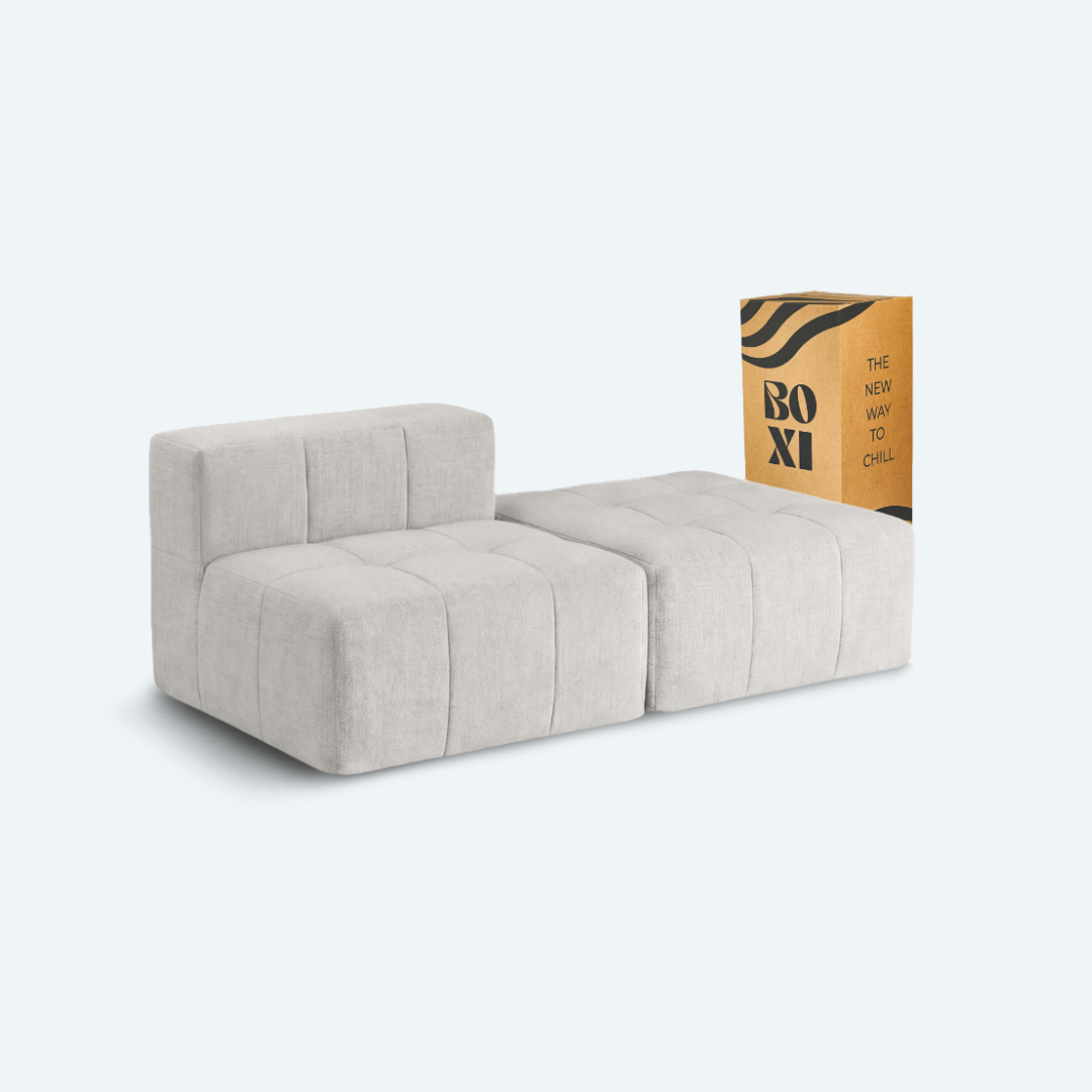 Sofá modular Bold 1 plaza con pouf