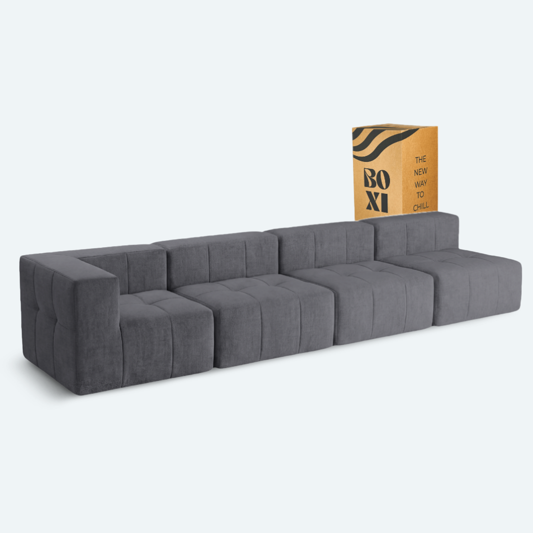 Sofá modular Bold 4 plazas con 1 reposabrazos