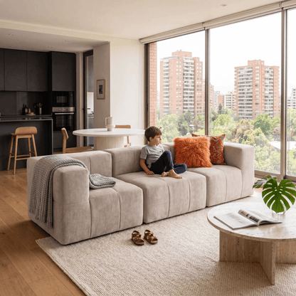 Sofá modular Bold 3 plazas con 1 reposabrazos