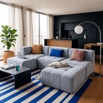 Sofá modular Bold 3 plazas con 1 reposabrazos