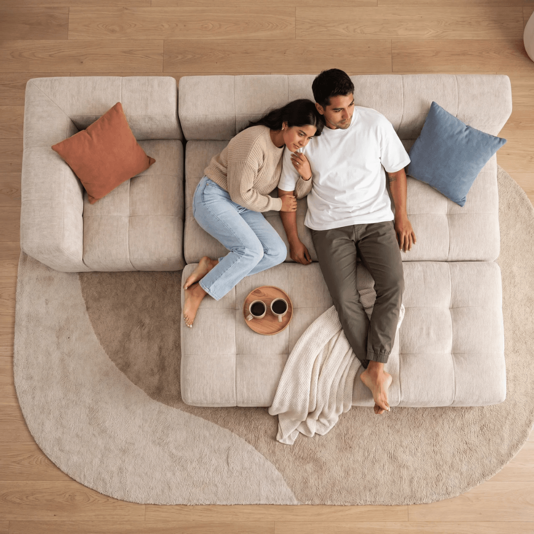 Sofá modular Bold 3 plazas con 1 reposabrazos