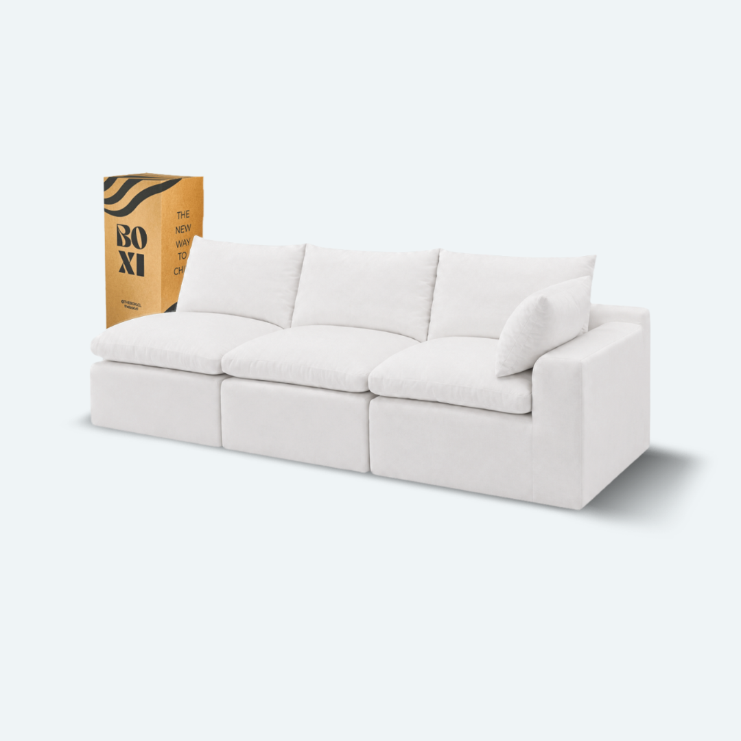 Sofá modular Cloud 3 plazas con 1 reposabrazos
