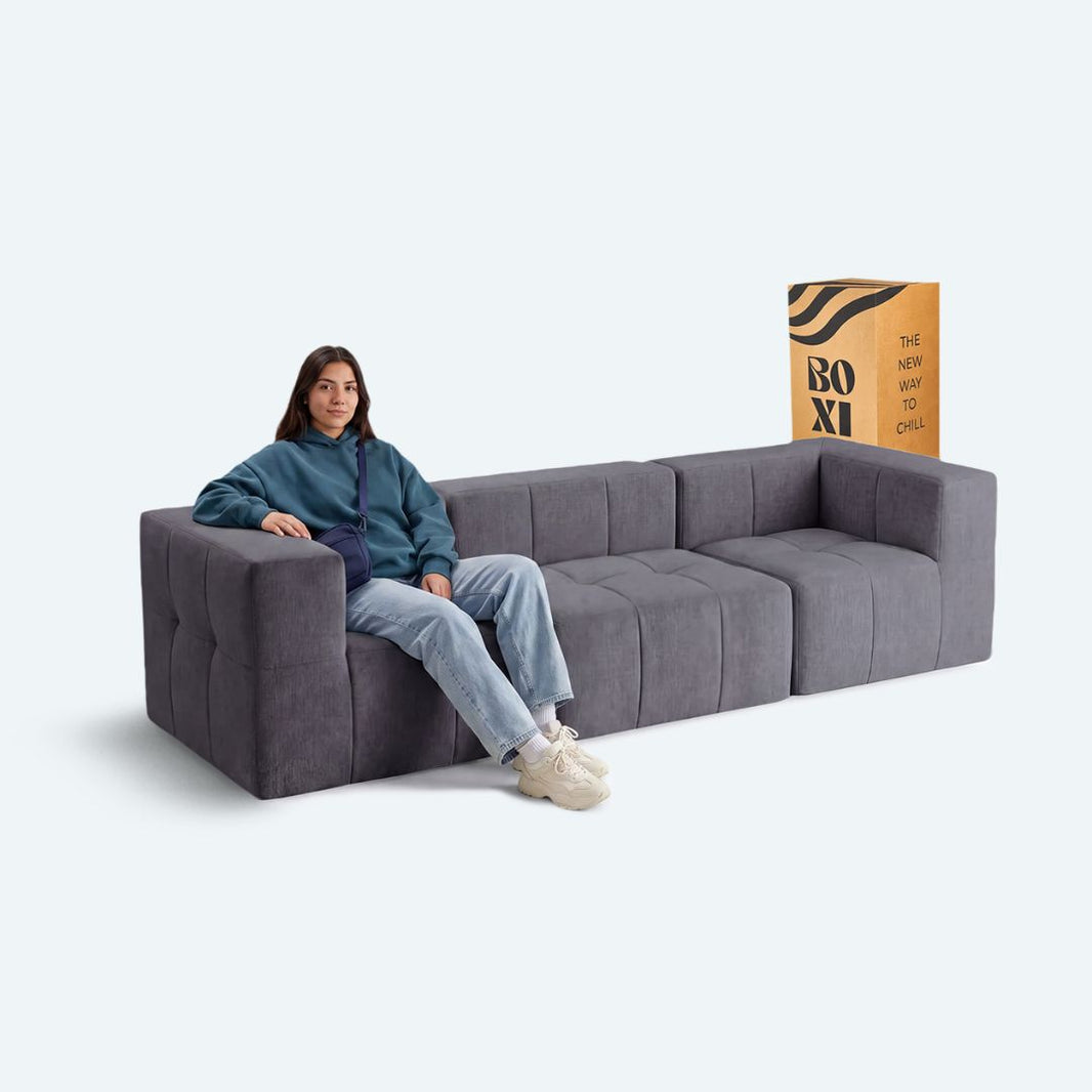 Sofá modular Bold 3 plazas con 2 reposabrazos