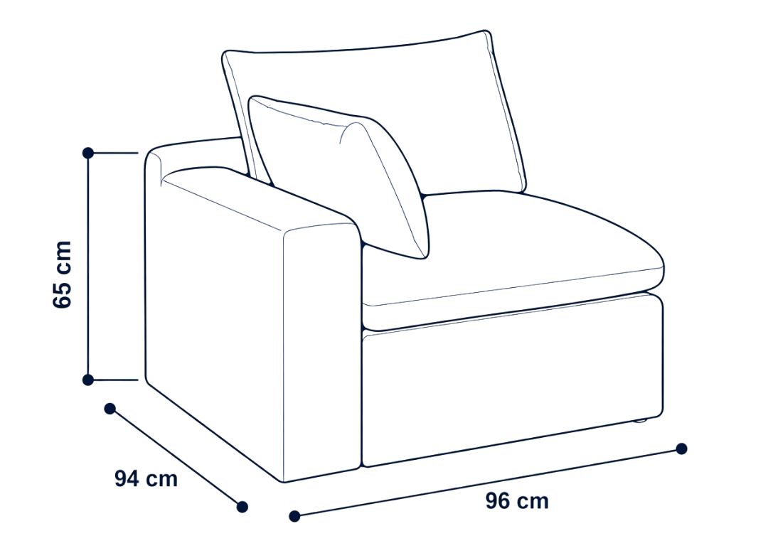 Sofá modular Cloud esquinero