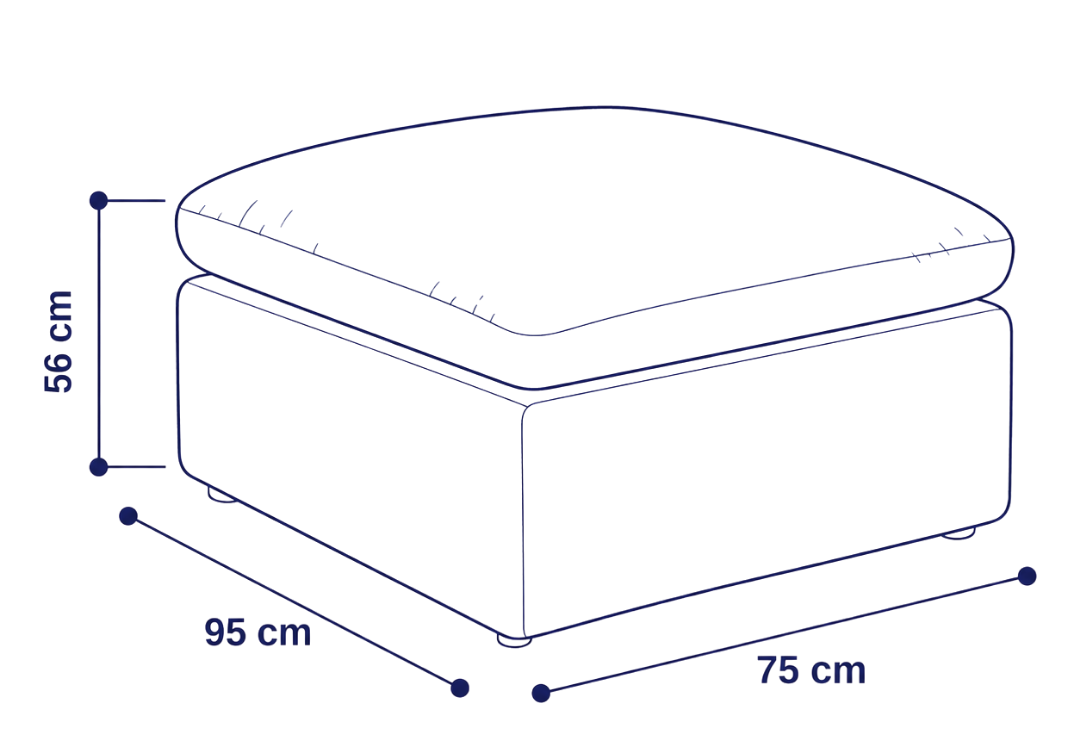 Pouf modular Cloud