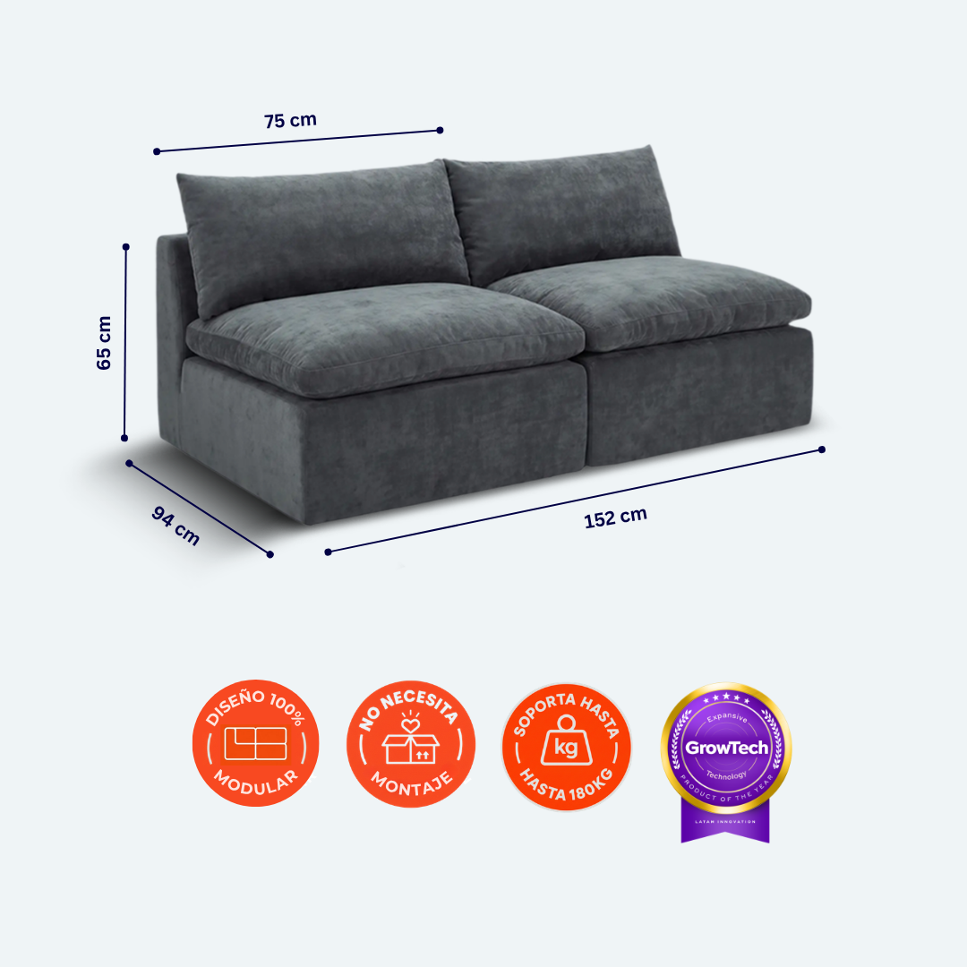Sofá modular Cloud 2 plazas