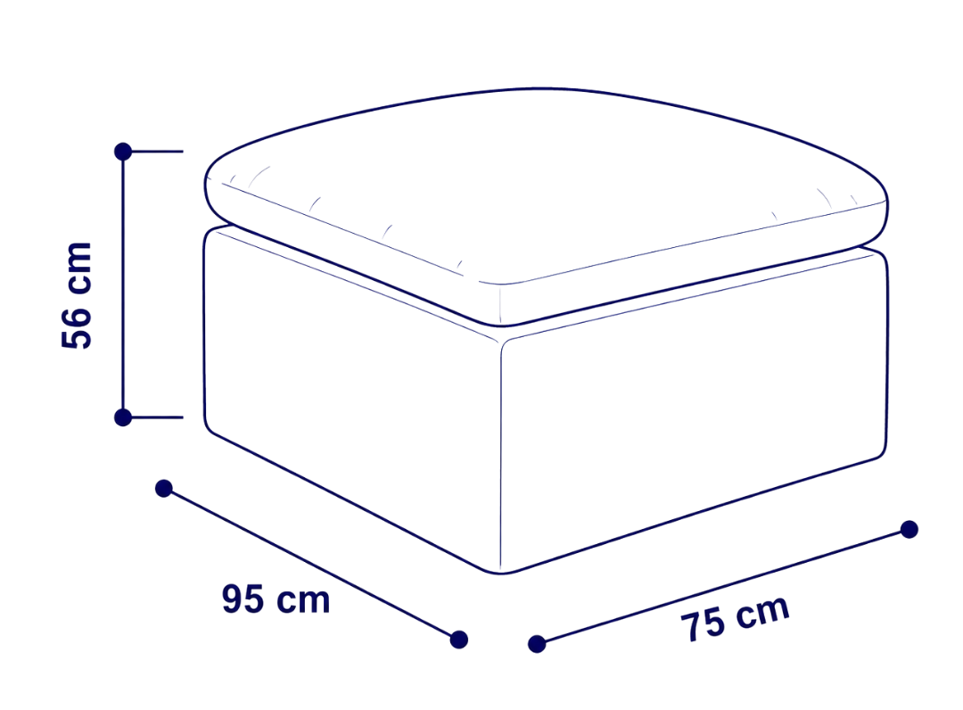 Pouf modular Cloud