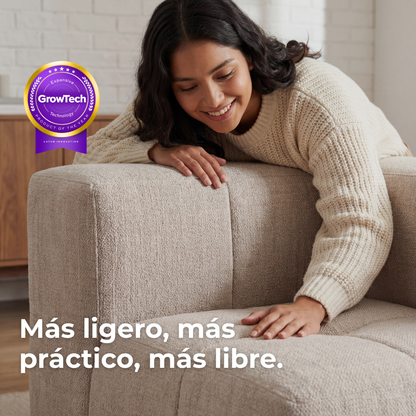 Sofá modular Bold 2 plazas con pouf