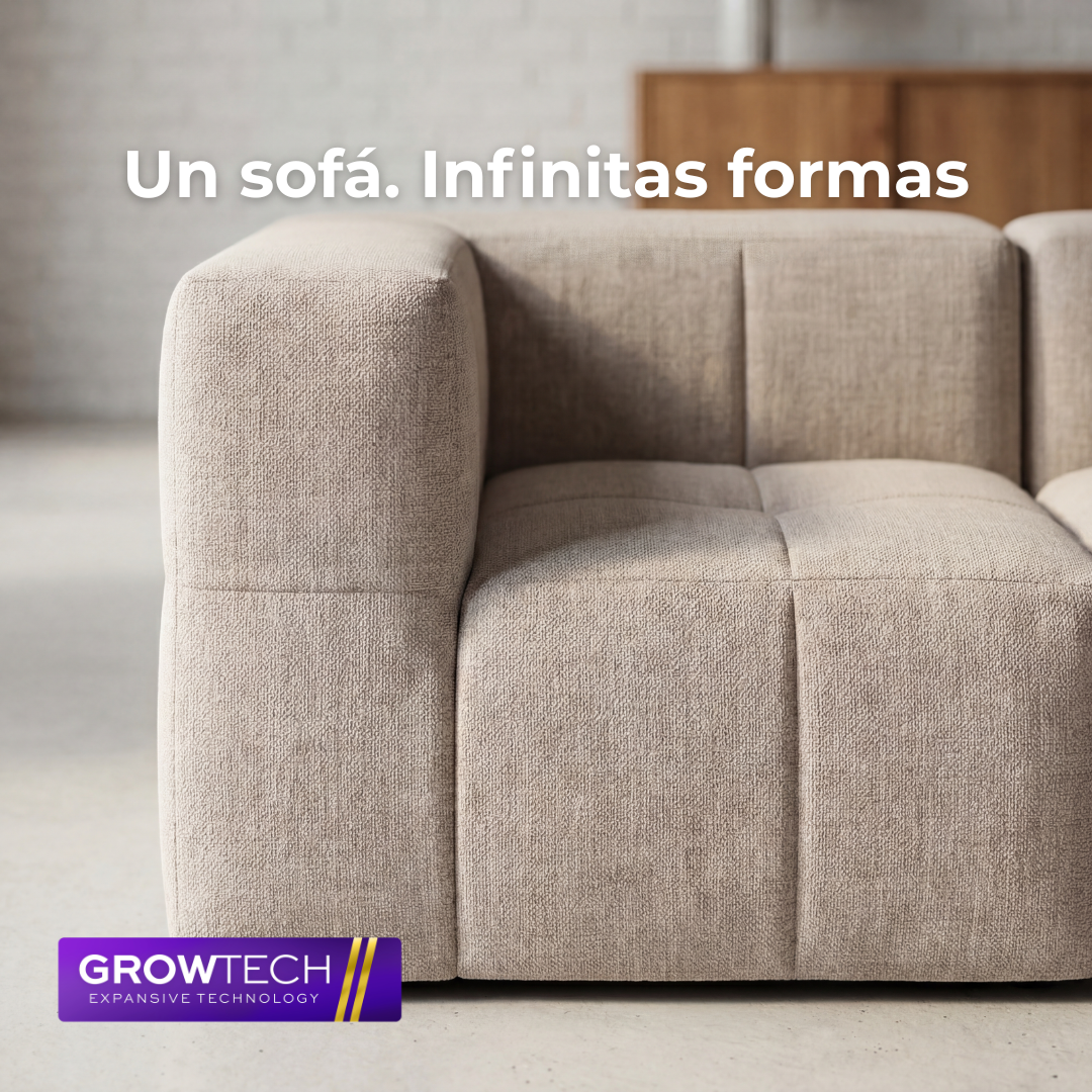 Sofá modular Bold 2 plazas con pouf