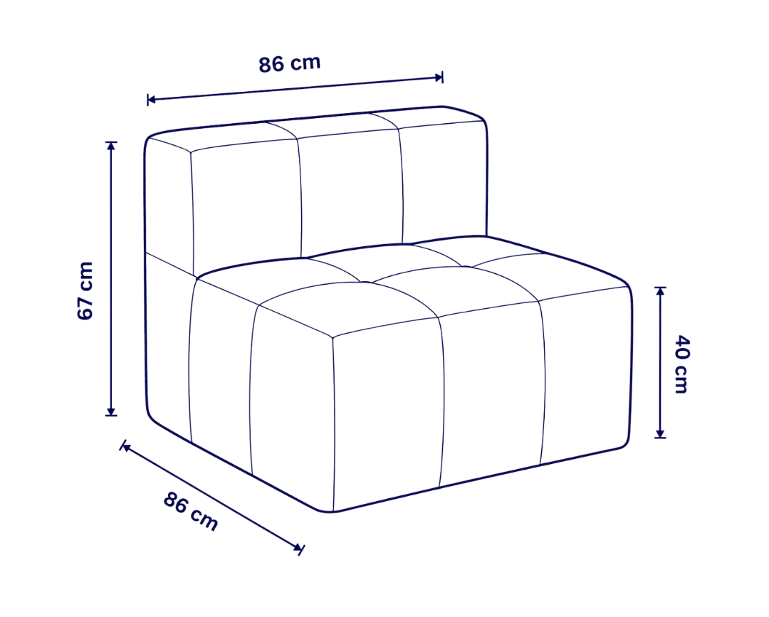 Sofá modular Bold 1 plaza