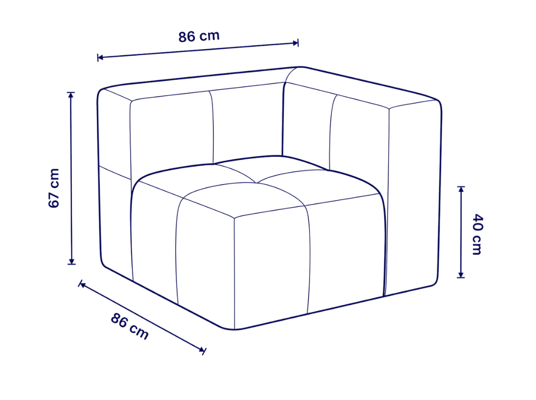 Sofá modular Bold esquinero