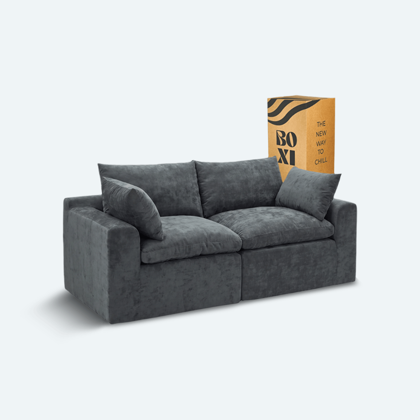 Sofá modular Cloud 2 plazas con 2 reposabrazos