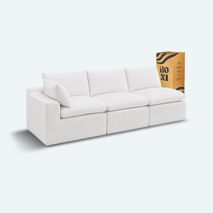 Sofá modular Cloud 3 plazas con 1 reposabrazos