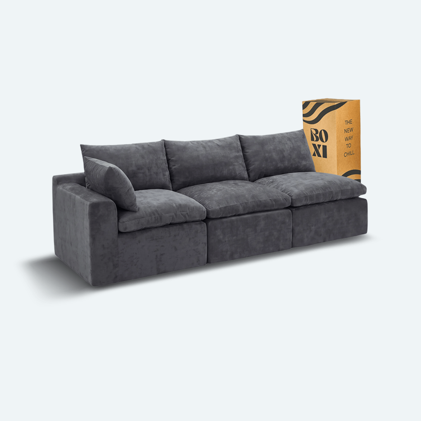 Sofá modular Cloud 3 plazas con 1 reposabrazos