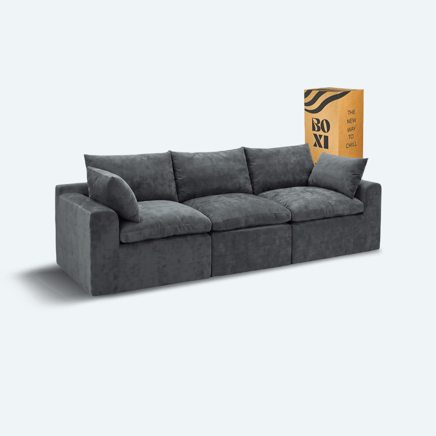 Sofá modular Cloud 3 plazas con 2 reposabrazos