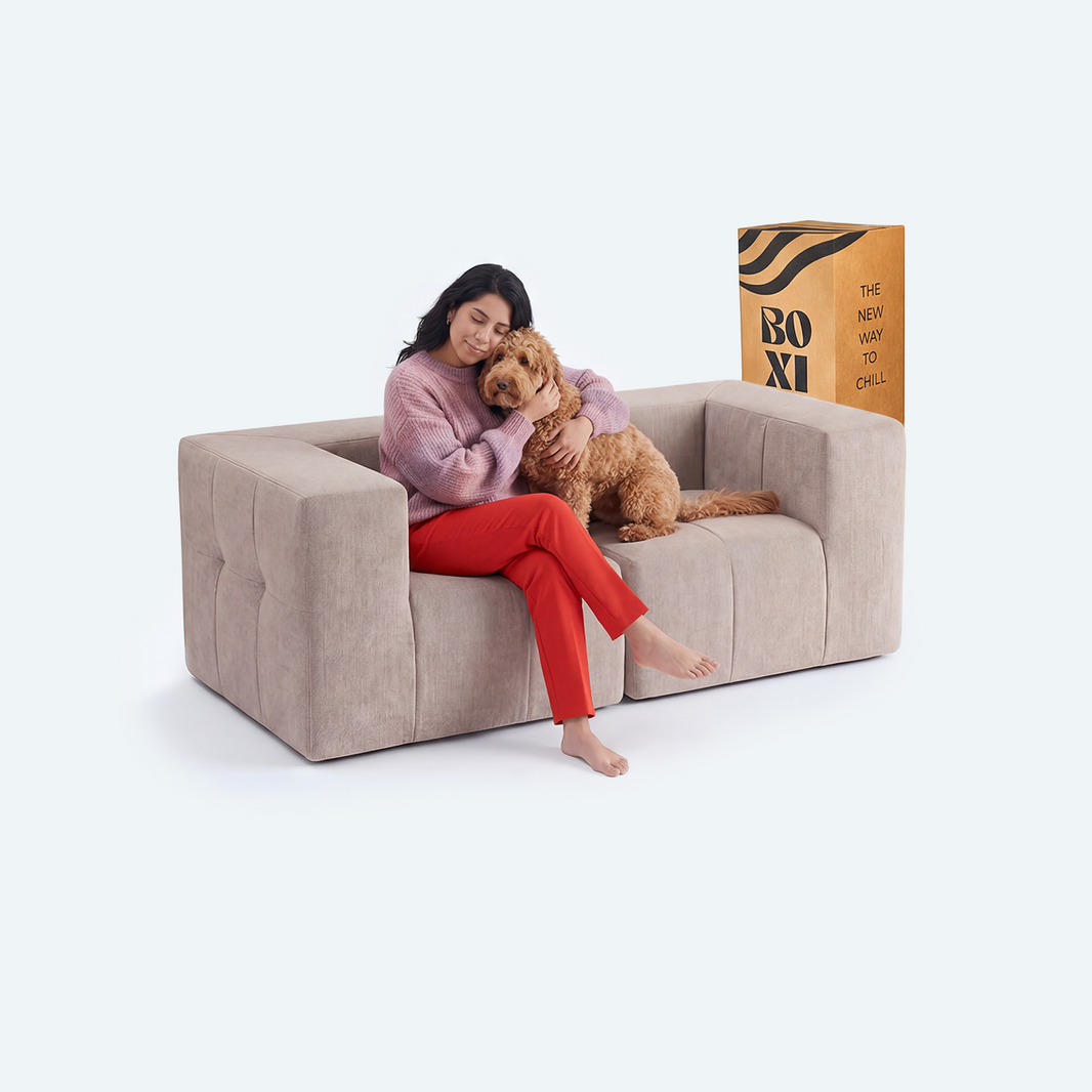 Sofá modular Bold 2 plazas con 2 reposabrazos