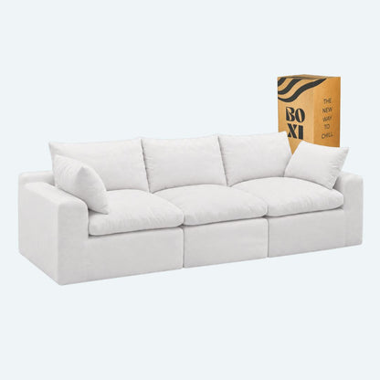 Sofá modular Cloud 3 plazas con 2 reposabrazos
