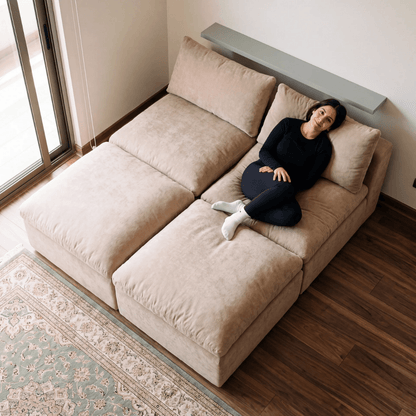 Sofá modular Cloud 3 plazas con 2 reposabrazos