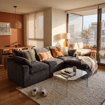 Sofá modular Cloud 3 plazas con 2 reposabrazos