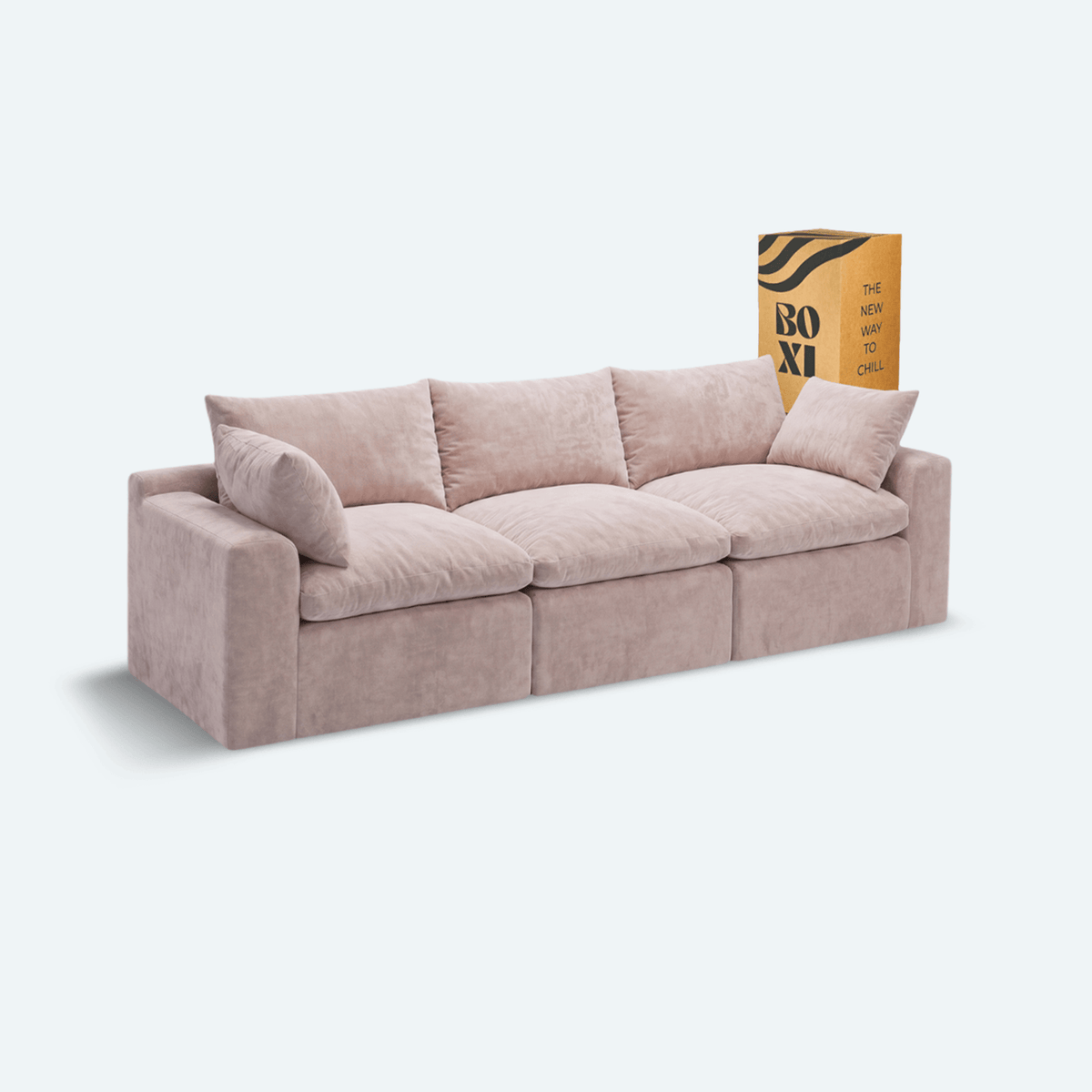 Sofá modular Cloud 3 plazas con 2 reposabrazos