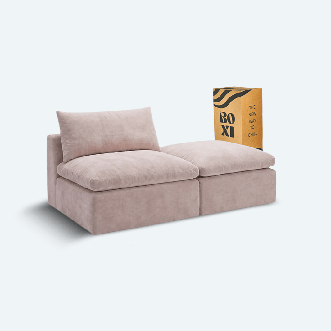 Sofá modular Cloud 1 plaza con pouf