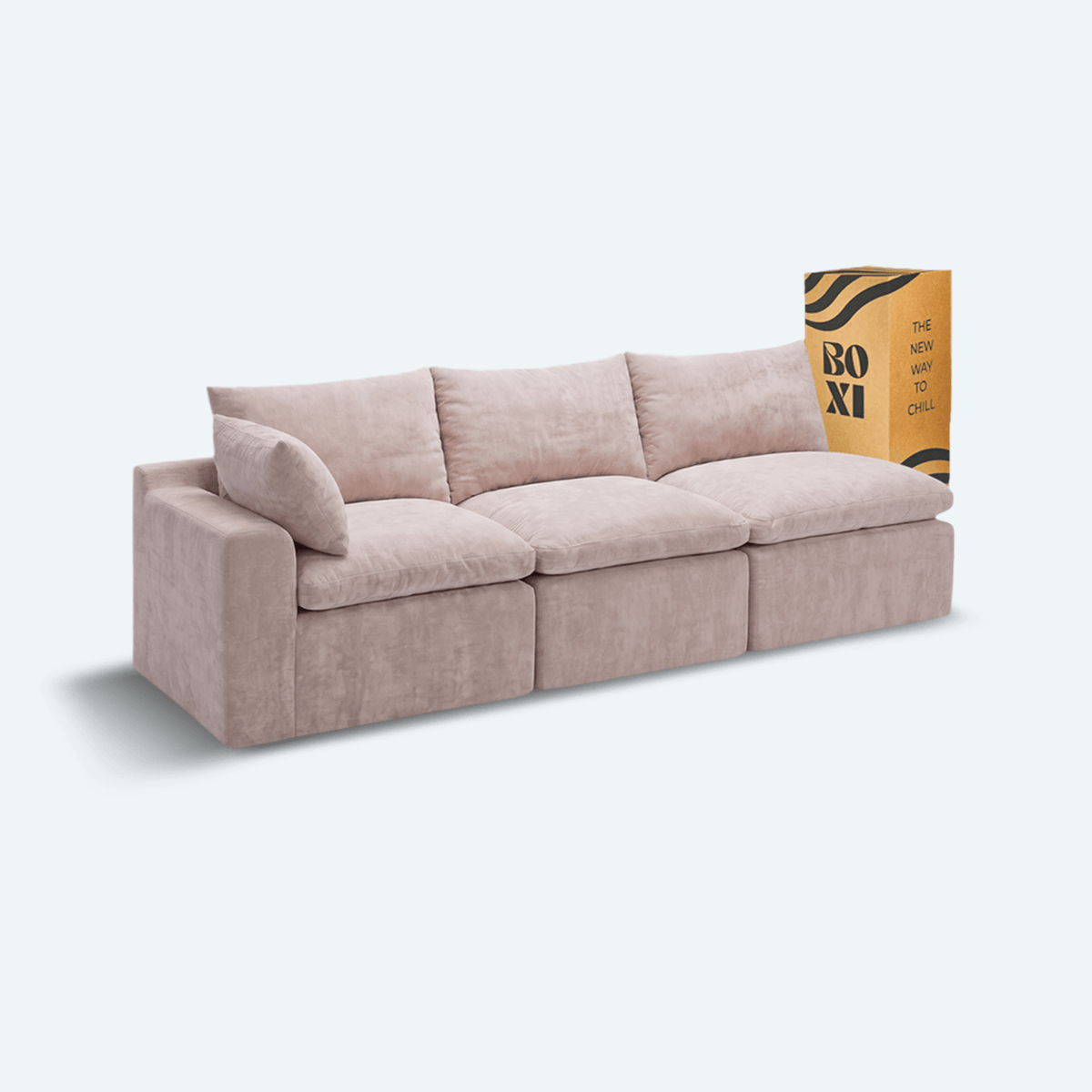 Sofá modular Cloud 3 plazas con 1 reposabrazos